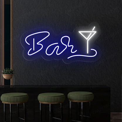 Bar Martini Glass Led Neon Sign Multicolour | Shineneon