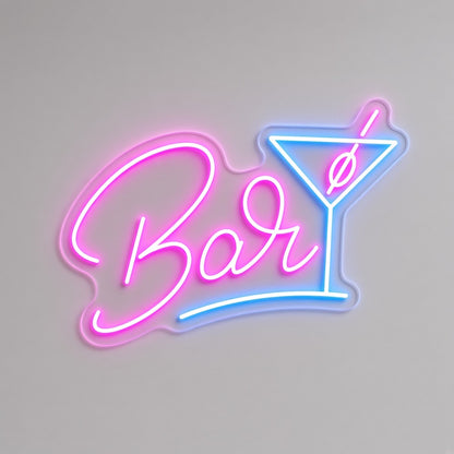 Bar Martini Glass LED Neon Sign