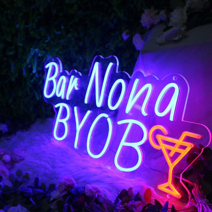 Bar Nona Byob Cocktails Neon Sign | Shineneon