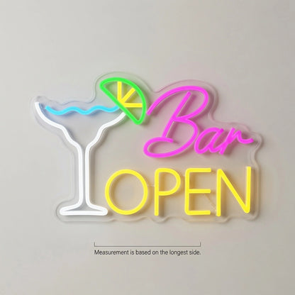 Bar Open Business LED Neon Sign - 04 Size Image