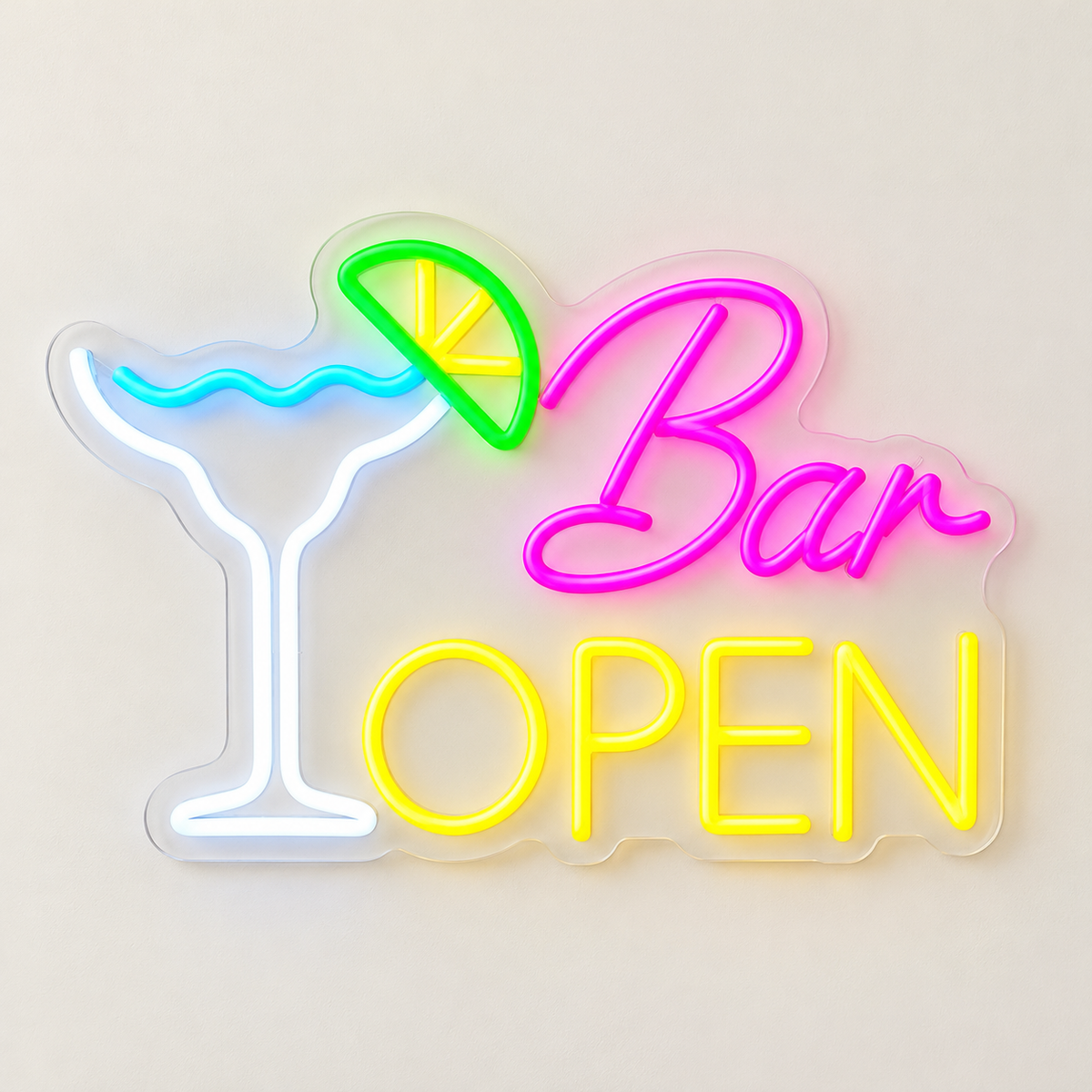 Bar Open Cocktail LED Neon Sign