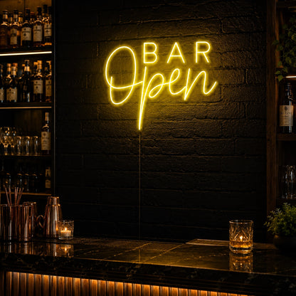 Bar Open LED Neon Sign - 02 High-Converting Product Image