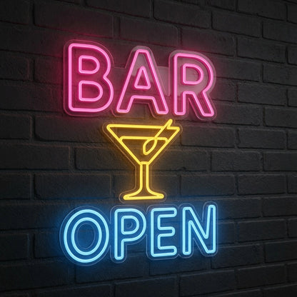 Bar Open LED Neon Sign Home Decor - 01 Original Product Image