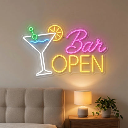 Bar Open LED Neon Sign Home Wall Art - 01 Original Product Image