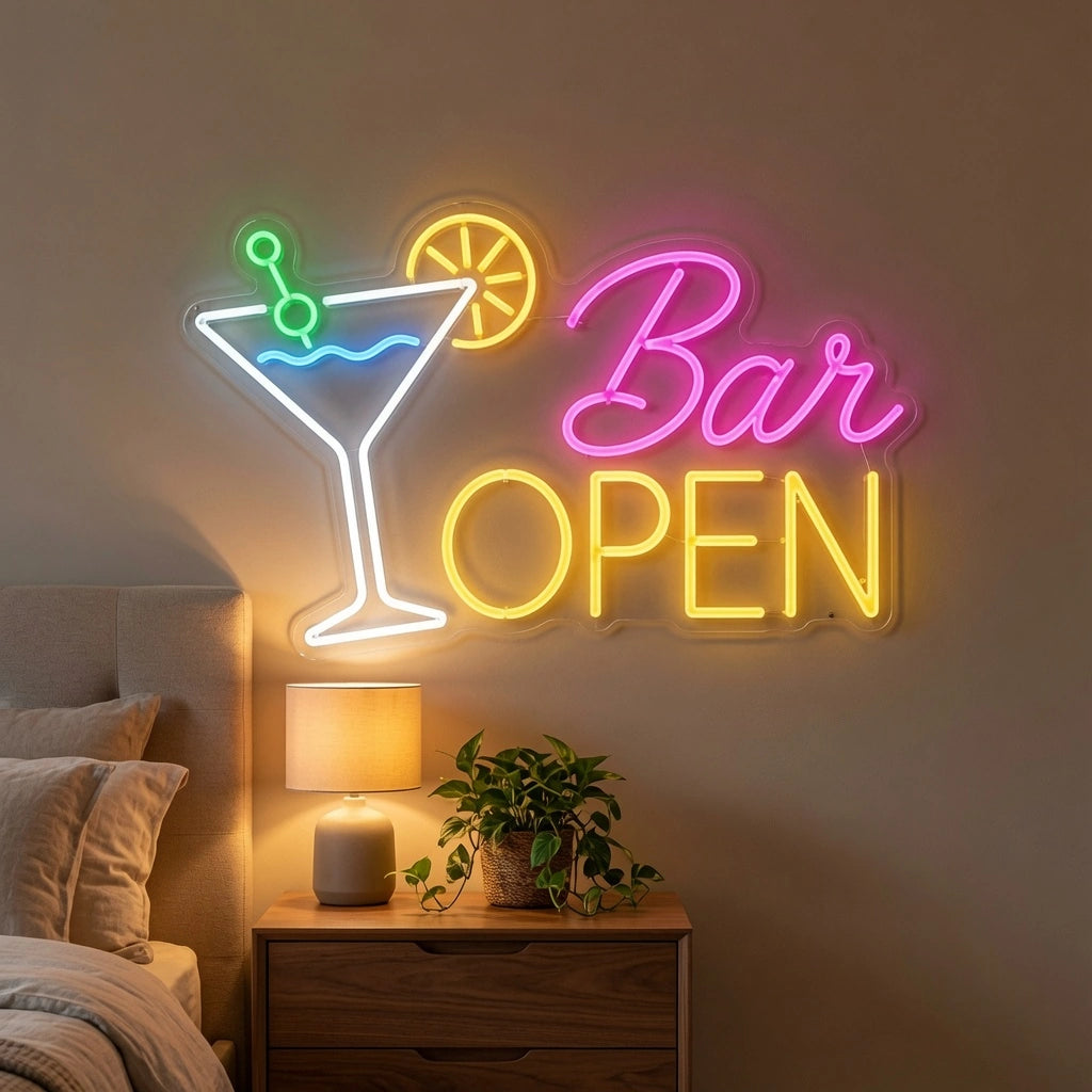 Bar Open LED Neon Sign Home Wall Art - 02 High-Converting Product Image