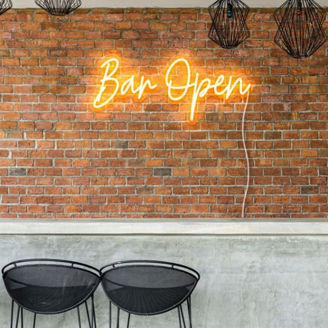 Bar Open Led Sign Business Neon Signs Wall Art