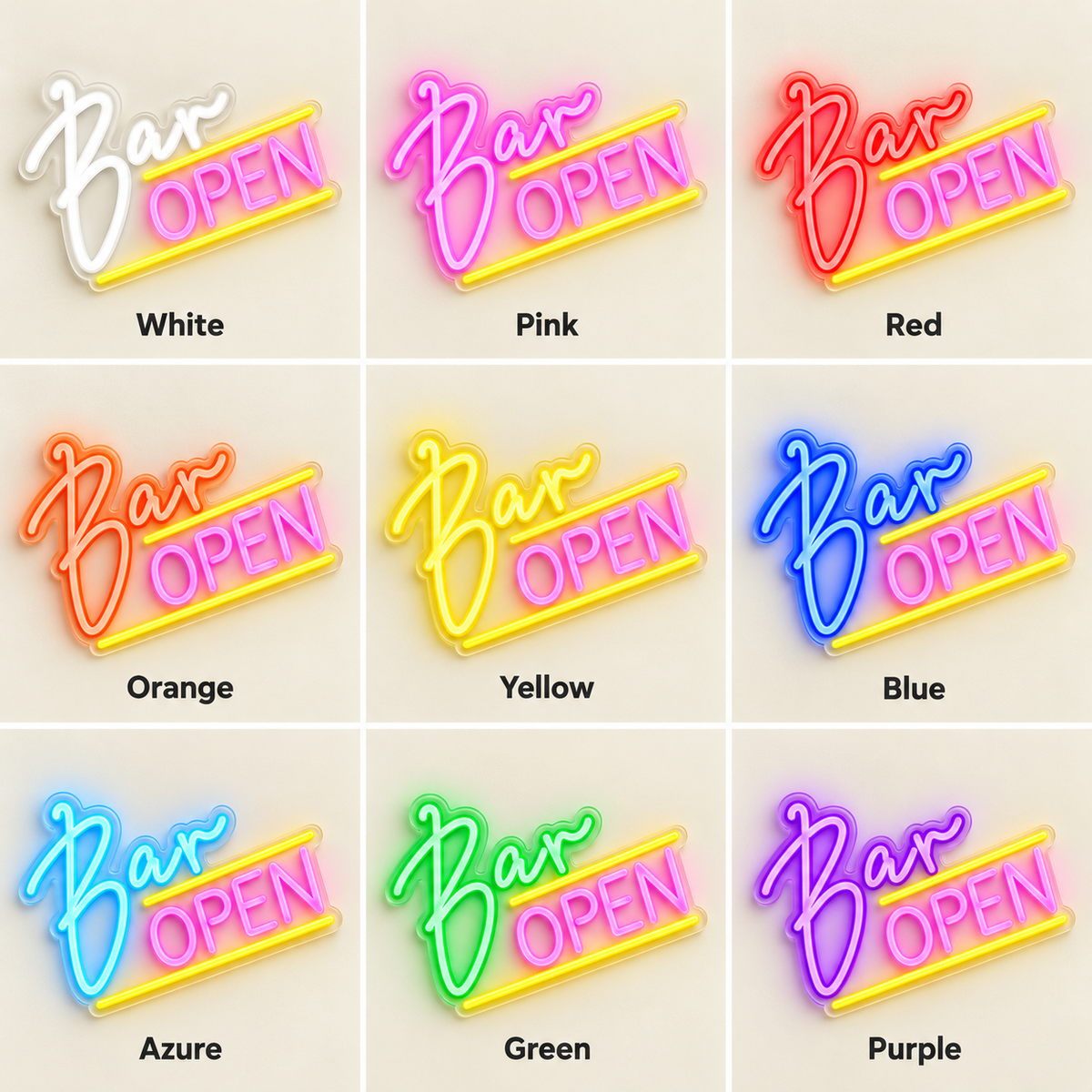 Bar Open LED Neon Sign