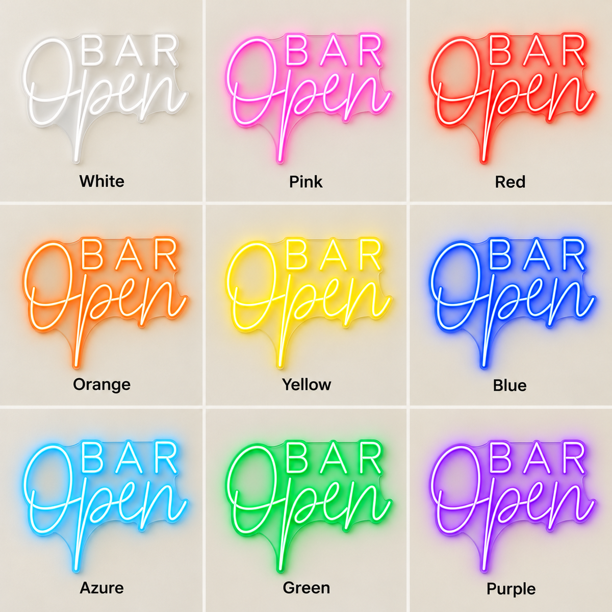 Bar Open LED Neon Sign