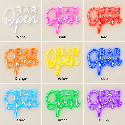 Bar Open LED Neon Sign