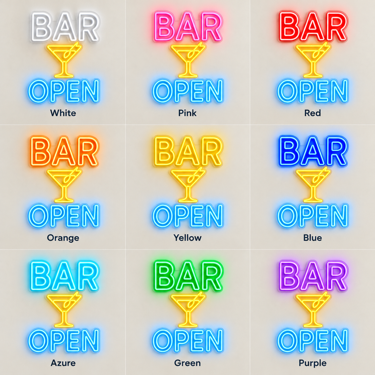 Bar Open LED Neon Sign