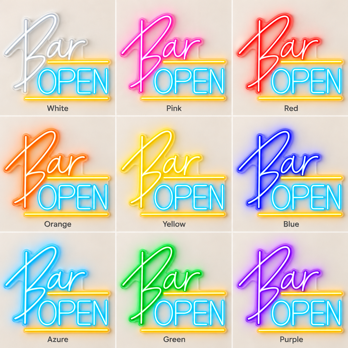 Bar Open LED Neon Sign