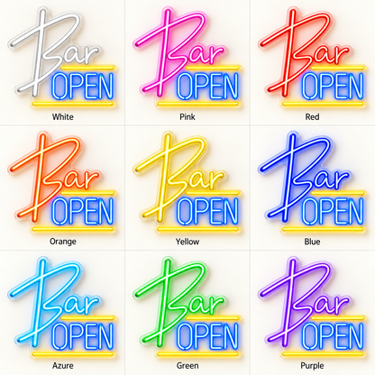 Bar Open LED Neon Sign