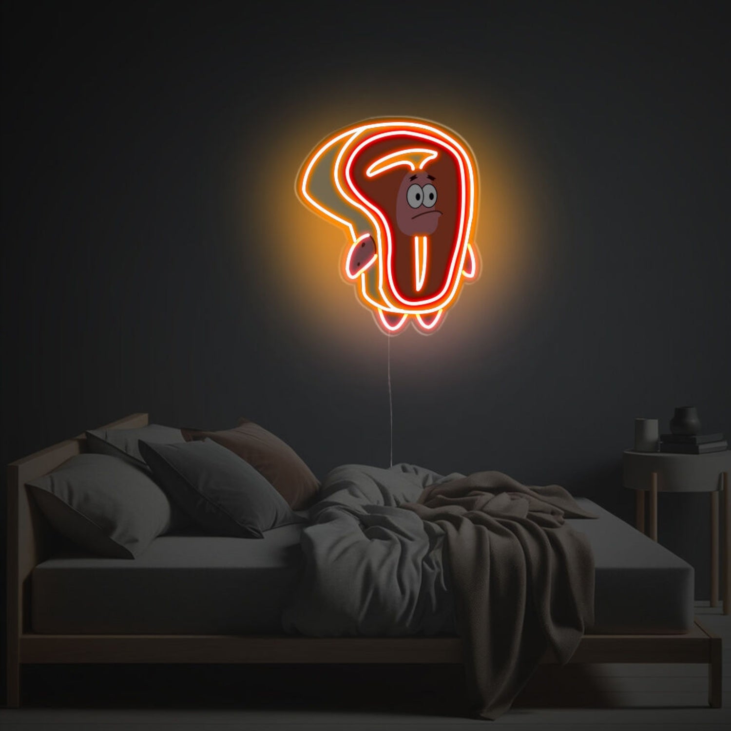 Bar Patrick Star With Meat Suit Led Neon Acrylic Artwork | Shineneon