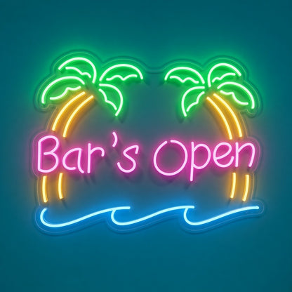 Bar's Open LED Neon Sign