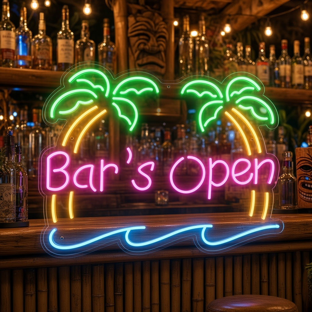 Bar's Open LED Neon Sign