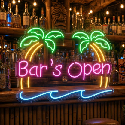 Bar's Open LED Neon Sign