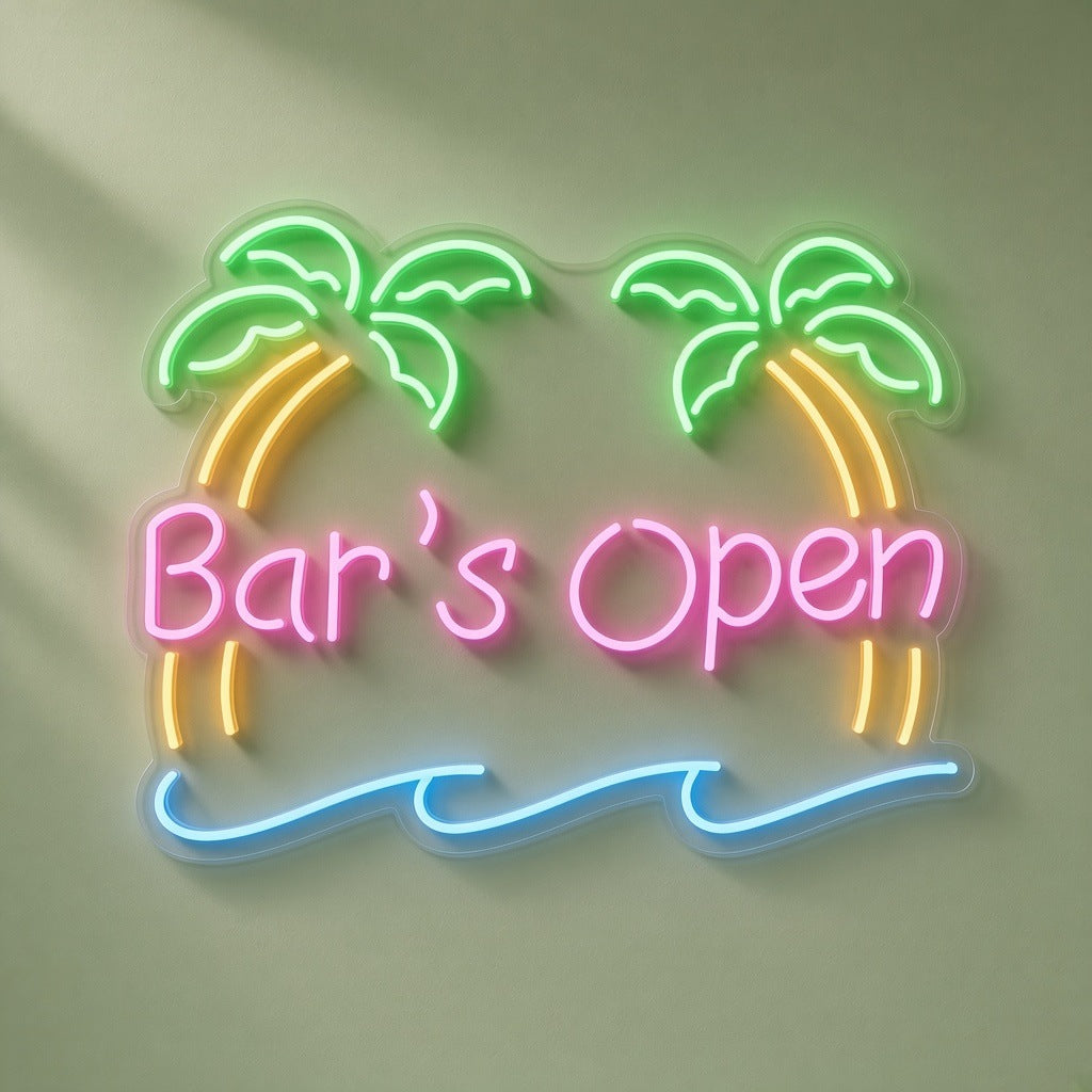 Bar's Open LED Neon Sign