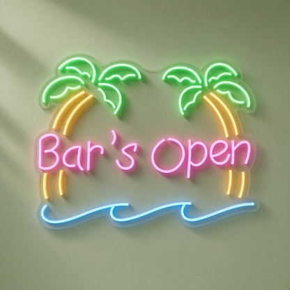 Bar's Open LED Neon Sign
