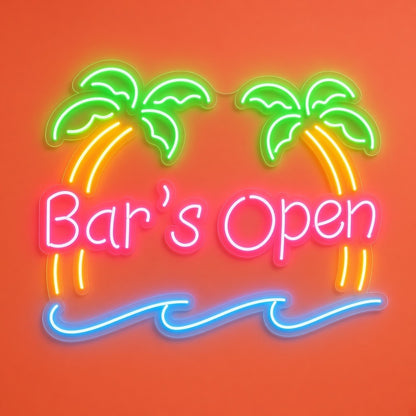 Bar's Open LED Neon Sign
