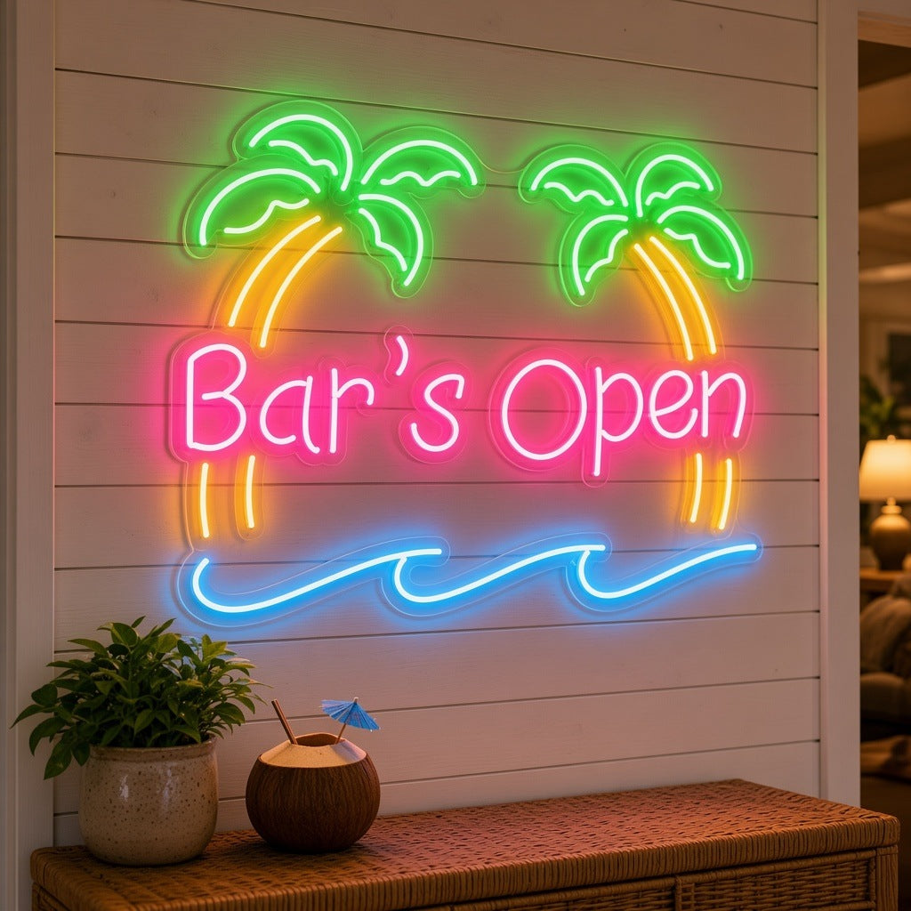 Bar's Open LED Neon Sign