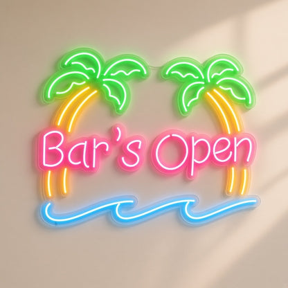 Bar's Open LED Neon Sign