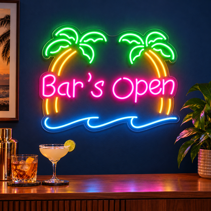 Bar's Open LED Neon Sign