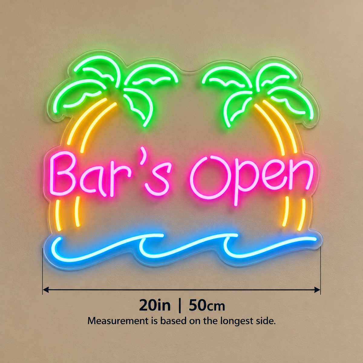 Bar's Open LED Neon Sign