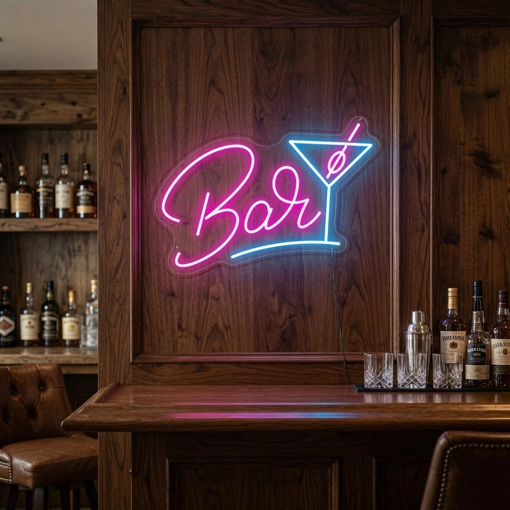Bar Salon Wall Decor LED Neon Sign - 03 Real Lifestyle Scene