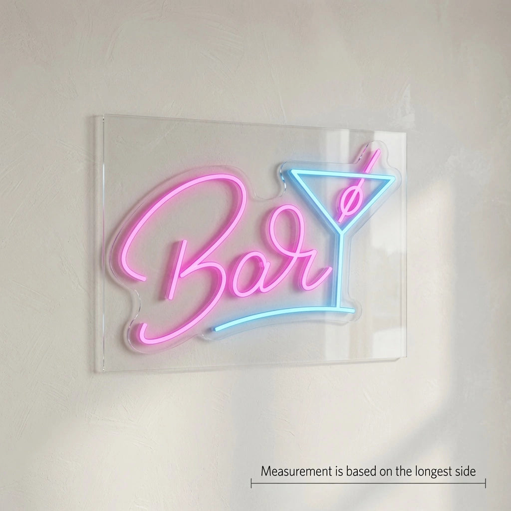 Bar Salon Wall Decor LED Neon Sign - 04 Size Image