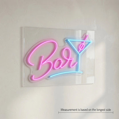 Bar Salon Wall Decor LED Neon Sign - 04 Size Image