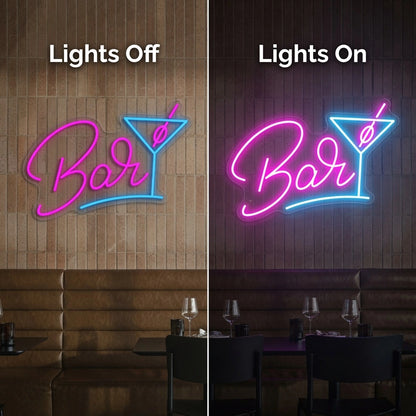 Bar Salon Wall Decor LED Neon Sign - 06 Day Night Comparison