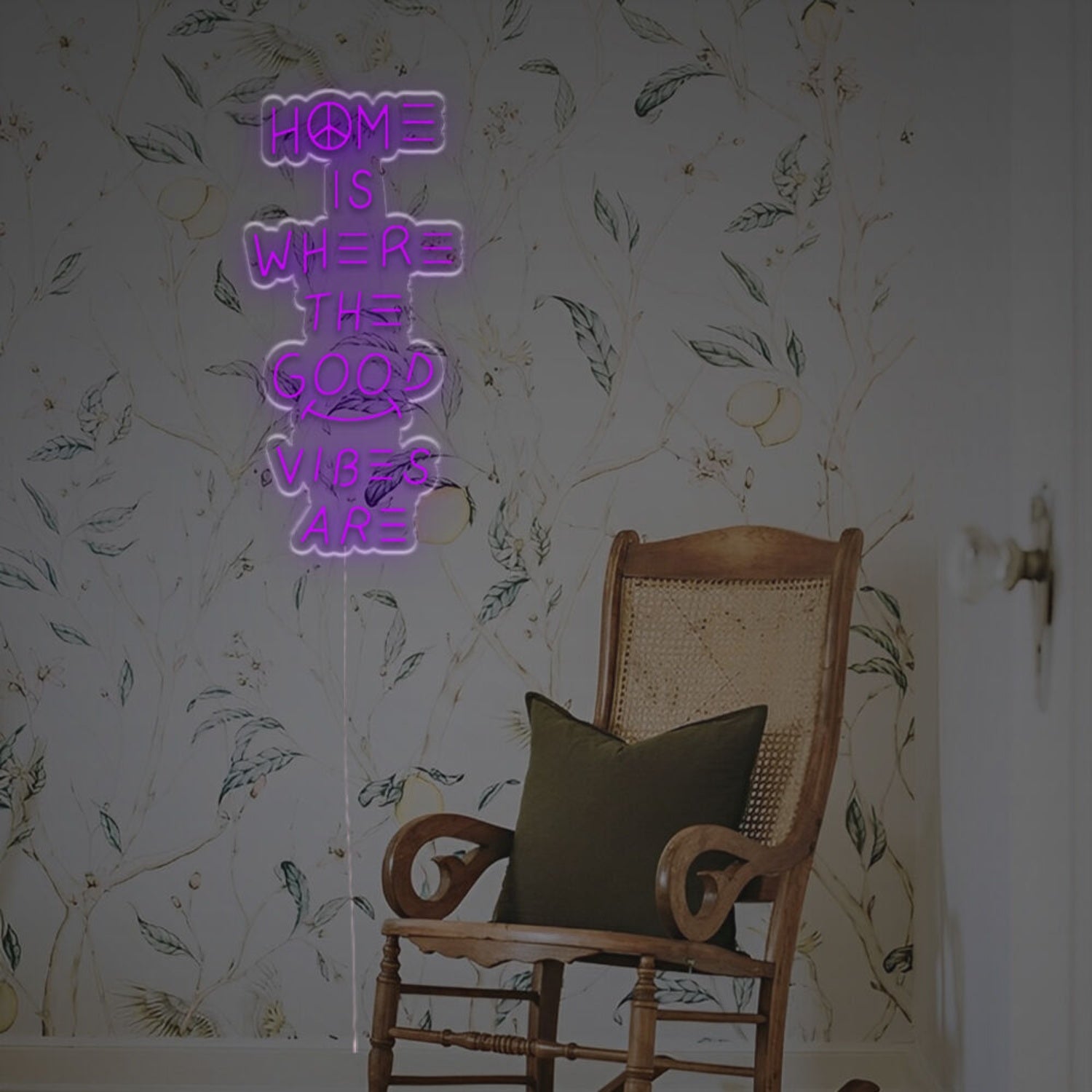 Bar Settings With Home Is Where The Good Vibe Are Led Neon Sign | Shineneon