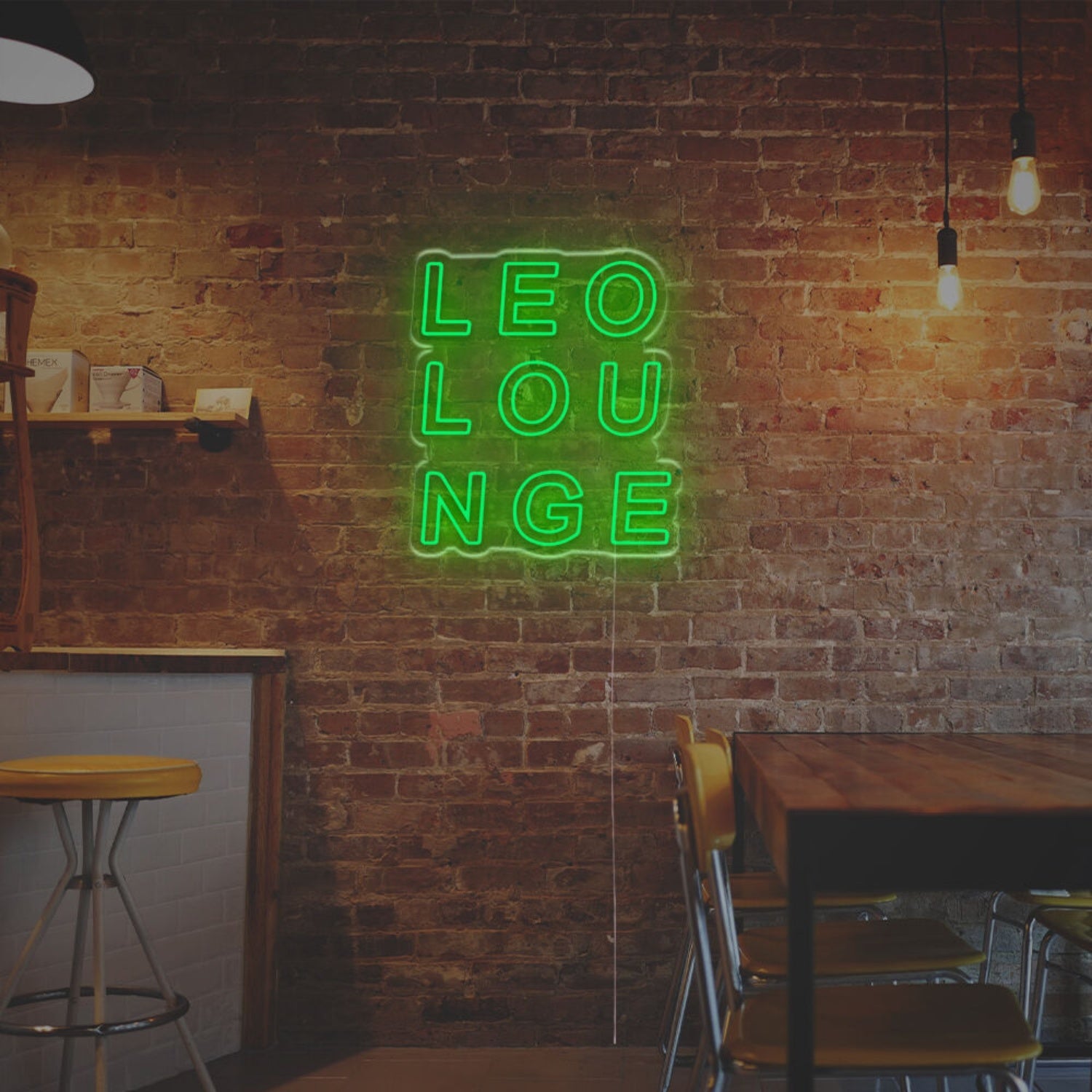Bar Settings With Leolounge Led Neon Sign | Shineneon