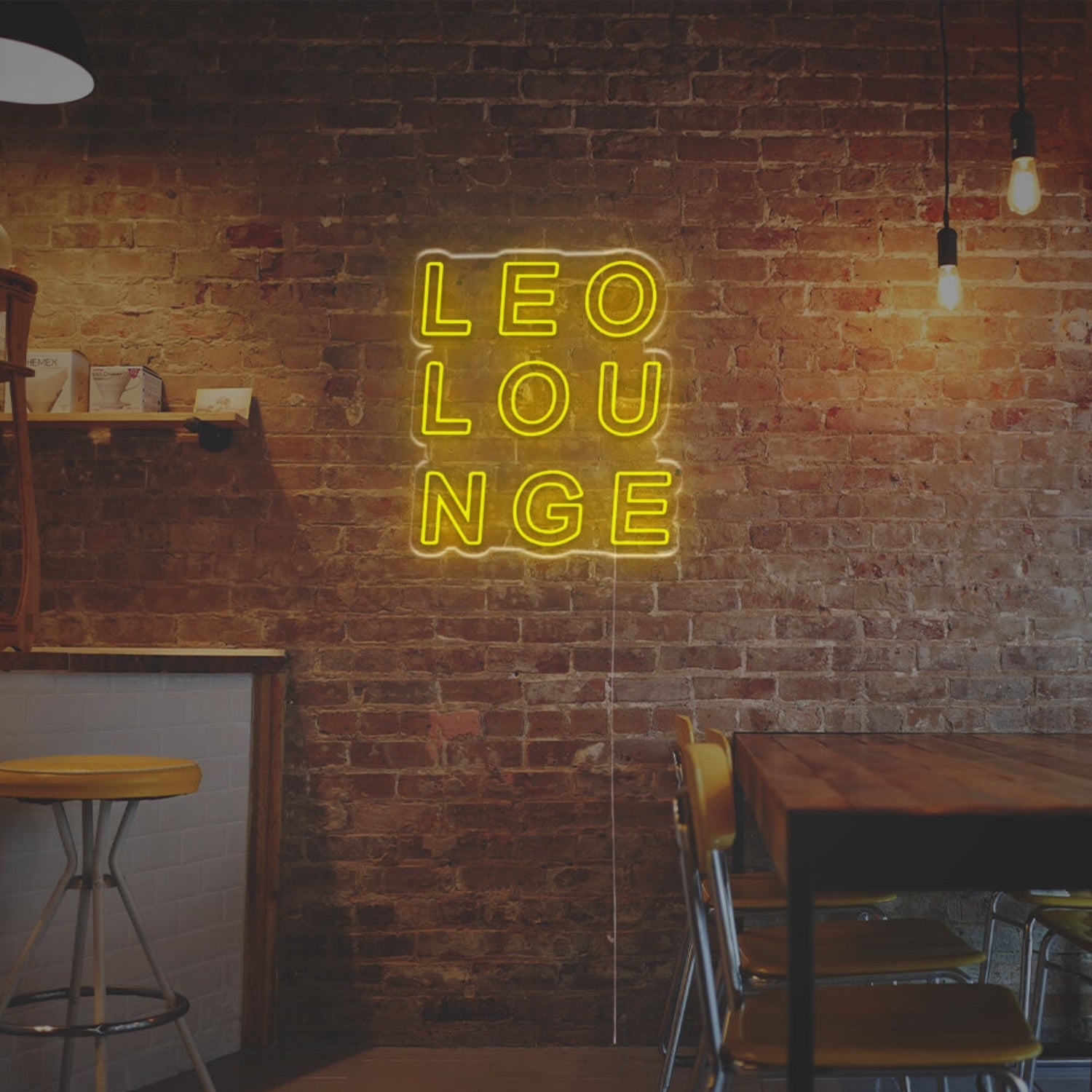 Bar Settings With Leolounge Led Neon Sign | Shineneon