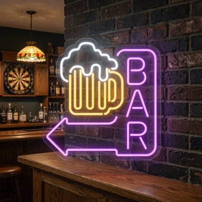 Bar Shop Wall Art LED Neon Sign - 03 Real Lifestyle Scene