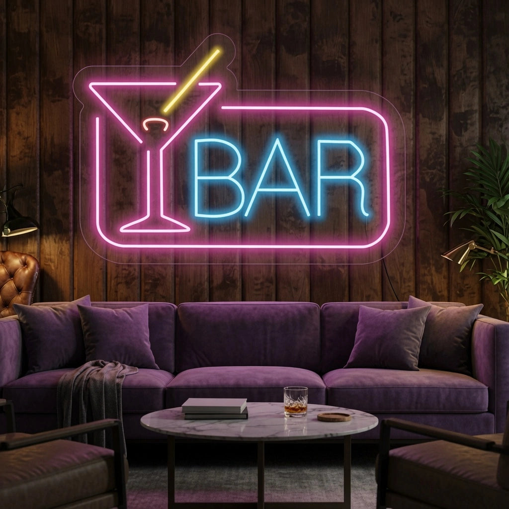 Bar Store Wall Art LED Neon Sign - 03 Real Lifestyle Scene