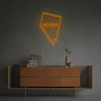 Bar Storefront Nevada State Outline Led Neon Sign - Shineneon