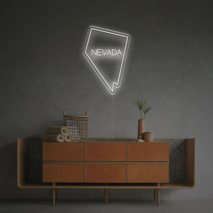 Bar Storefront Nevada State Outline Led Neon Sign - Shineneon