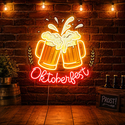 Bar Table Beer Mugs Neon Sign LED Neon Sign high-converting product image