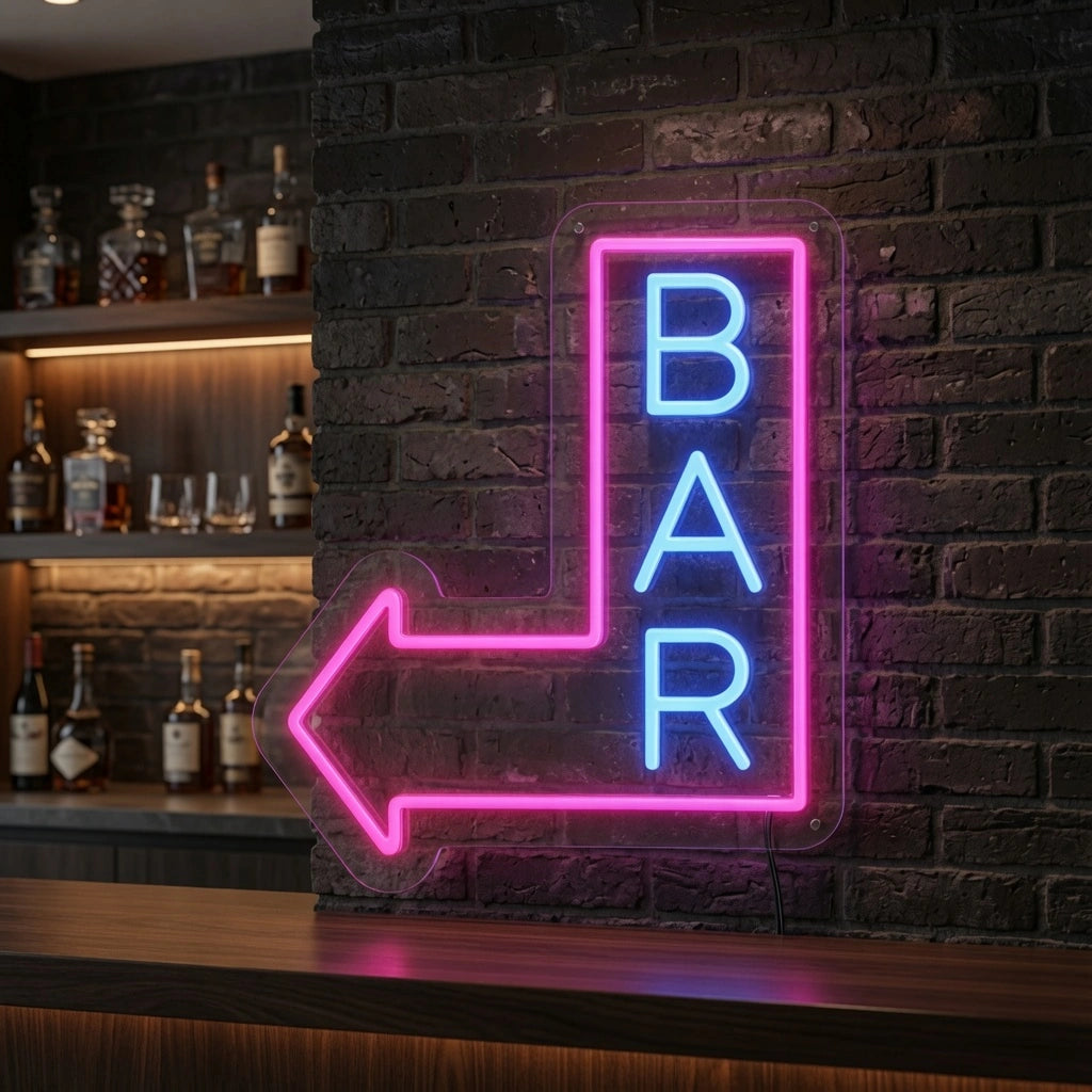 Bar This Way Wall Decor LED Neon Sign - 02 High-Converting Product Image