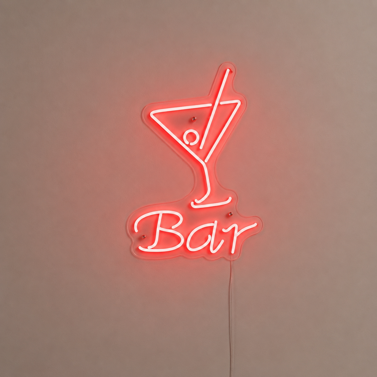 Bar V2 LED Neon Sign Lust Red main product image
