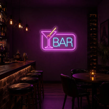 Bar Wall Art LED Neon Sign - 04 Size Image