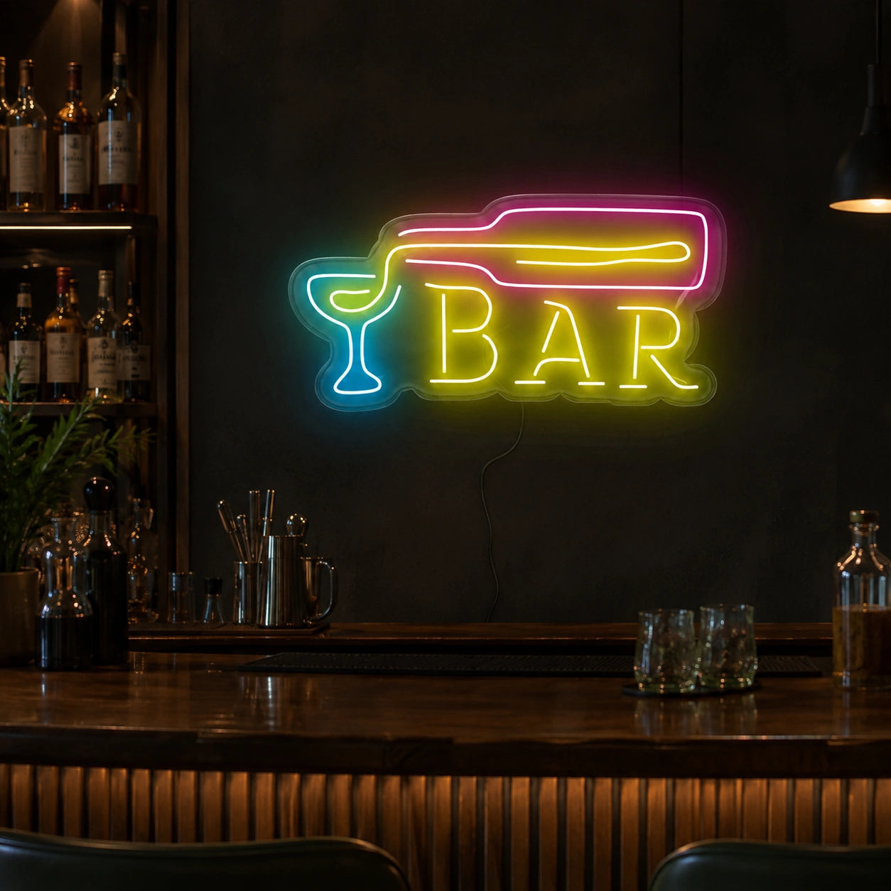 Bar Wall Decor LED Neon Sign - 03 Real Lifestyle Scene