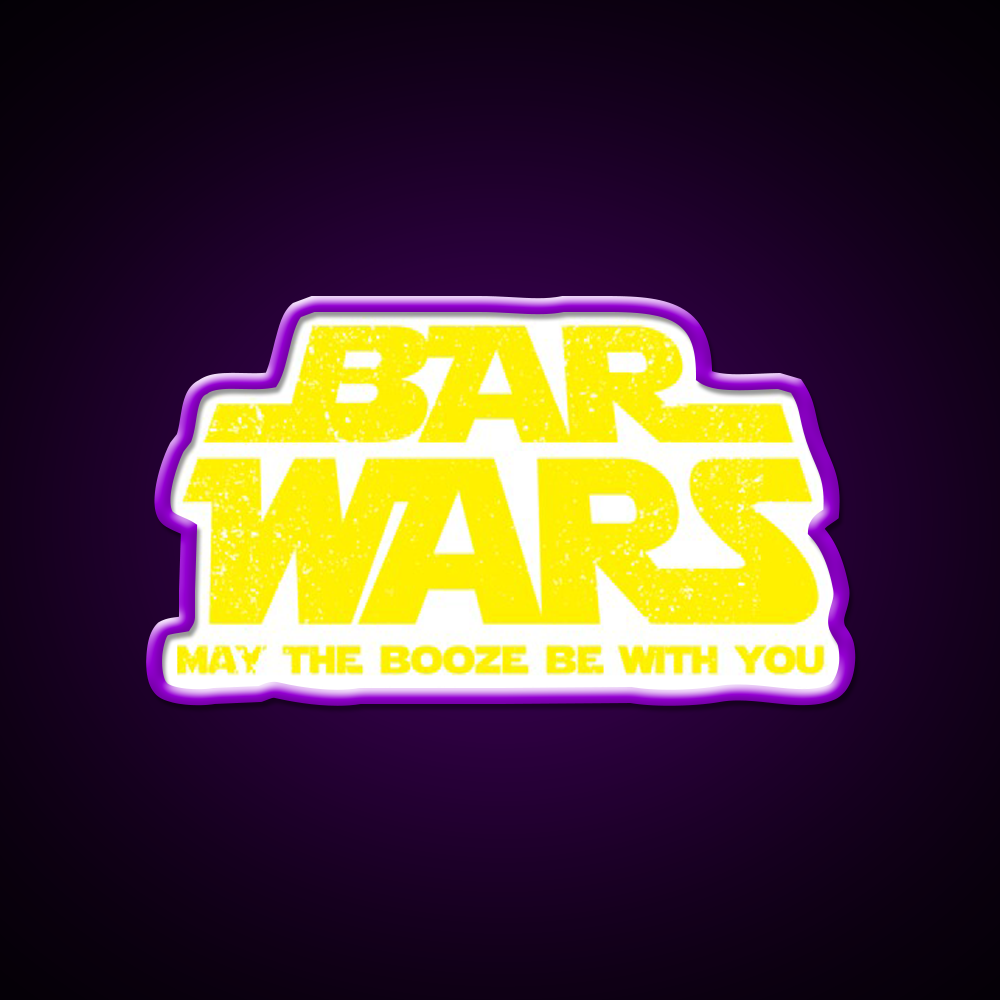 Bar Wars Beer Beer Lovers Funny Humor Man Cave Bar Led Neon Sign Rgb Color