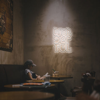 Bar Wedding The Wonderful Word Led Neon Sign | Shineneon