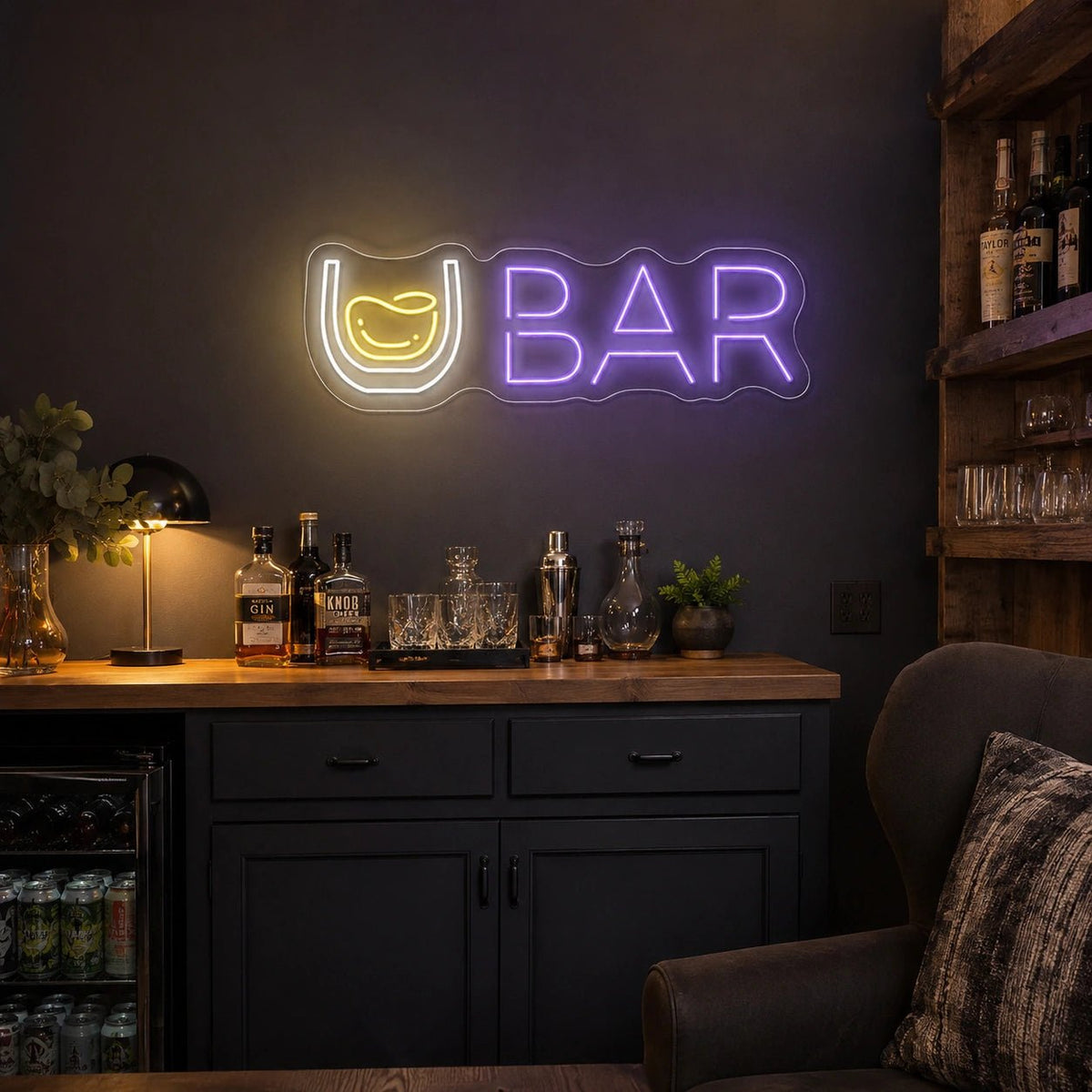 Bar Whiskey Glass LED Neon Sign - Shineneon