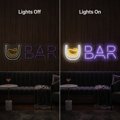 Bar Whiskey Glass LED Neon Sign - Shineneon