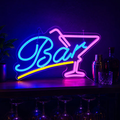 Bar Wine Shelf LED Neon Sign - 01 Original Product Image