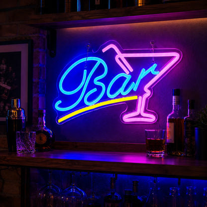 Bar Wine Shelf LED Neon Sign - 02 High-Converting Product Image