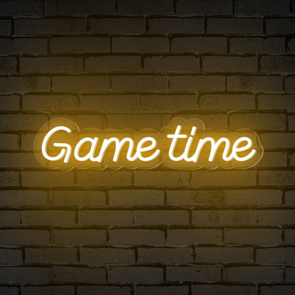 Bar With Game Time Words Led Neon Sign For Gamers - Shineneon